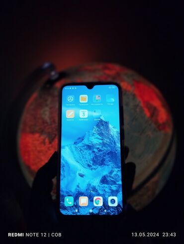 xiaomi телефон: Xiaomi, Redmi Note 8, Б/у, 128 ГБ, цвет - Голубой, 2 SIM