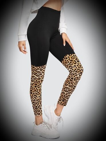 calzedonia helanke cena: XL (EU 42), Cotton, color - Multicolored, Animal