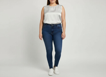 eleganckie bluzki satynowe: Bluzka damska, rozmiar 4XL