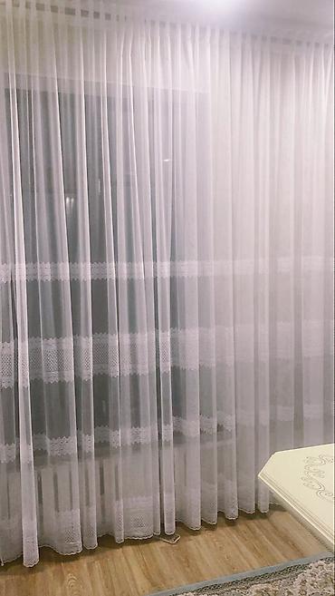 Тюли: Воздушная тюль с вышивкой «перья» - Полупрозрачная тюль в — 23