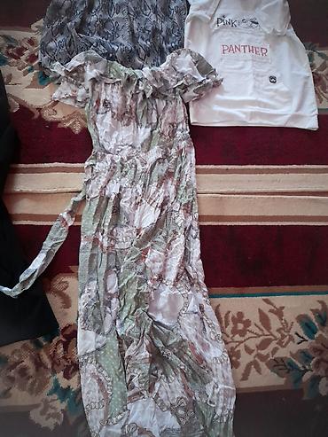 paltolar ve kurtkalar model: Qadın geyimləri dəsti - Uzun, çiyinləri açıq, kəmərli yay donu: açıq — 1
