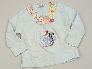 błękitna elegancka bluzka: Bluzka, Disney, 2-3 lat, 92-98 cm, stan - Bardzo dobry