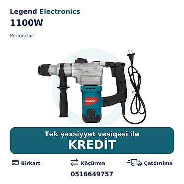 kreditle drel: Elan başlığı: Perforator, 1100W Elan mətni: Legend Electronics — 1