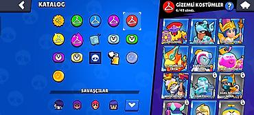 Digər oyun və konsollar: Brawl Stars oyunu üçün hesab - Kupa: 43.558 - Gücləndiricilər, mağaza — 5