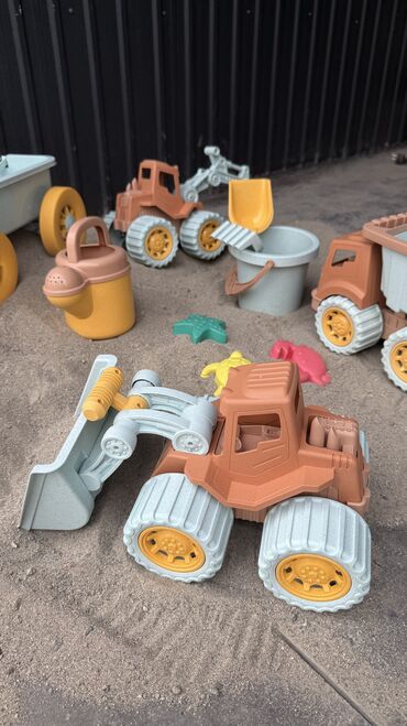 заказать магнитные шарики: 🚜 Набор игрушек для песочницы и игр на улице! 💛 Большие строительные