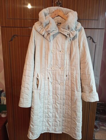 женское пальто зима осень: Пальто, Осень-весна, Длинная модель, 4XL (EU 48)