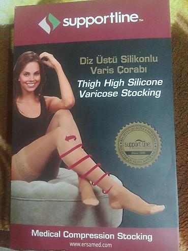 Компрессионные медицинские чулки Supportline — Thigh High Silicone