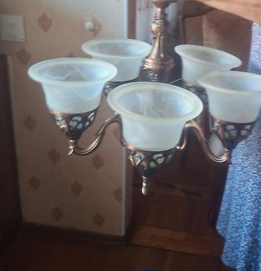 heyet ucun isiqlar: Çılçıraq, 5 lampa, Metal — 1