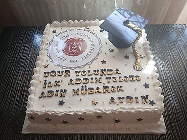 səkilli tortlar: Fərdi dizayn tortları – tematik və yazılı - Məzuniyyət, ad günü, uşaq — 4