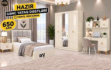 HAZIR gənc yataq dəstləri – TƏHVİL GÜN İÇİNDƏ. Qiymət: 650 AZN. Dəst