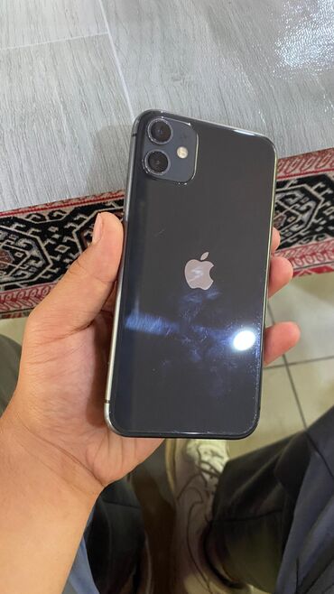 işlenmiş noutbuklar: IPhone 11, 128 GB, Black Titanium, Zəmanət, Simsiz şarj, Face ID