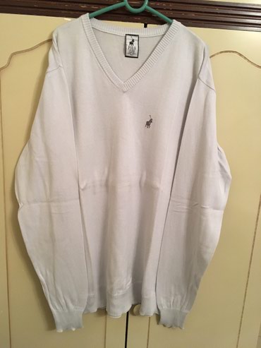 Džemperi: Odličan polo džemper, svetlo sive boje, L veličina, 100% cotton — 3