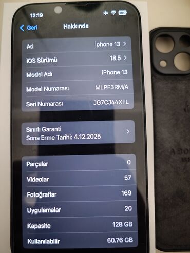 ayfon 2 ci əl: IPhone 13, 128 GB, Matte Midnight Green