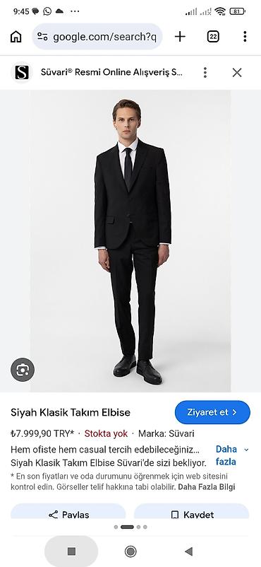 Kostyumlar: Süvari kişi kostyum dəsti – Slim Fit, düz model ünvan Xalqlar dostluğu — 10