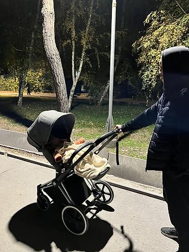 Балдар дүйнөсү: Балдар арабасы, Cybex, түсү - Күмүш, Колдонулган, Өзү алып кетүү, Акылуу жеткирүү — 1