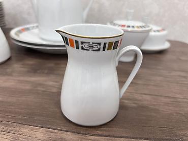Qab-qacaq və mətbəx ləvazimatları: Çay dəsti, rəng - Ağ, Farfor, 12 nəfərlik, Almaniya — 10