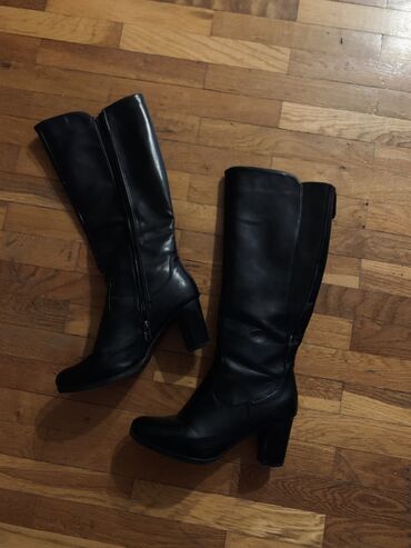 kožne čizme ženske: High boots, 39