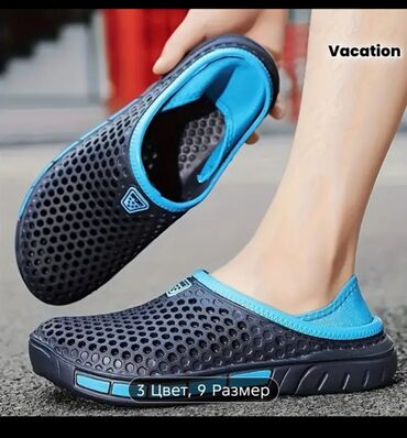 Босоножки, сандалии, шлепанцы: Мужские сандалии, 39, Новый, цвет - Синий — 5