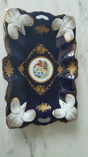 dekor vitrin: Klassik üslubda masa dəsti – dekorativ porcelan və şüşə aksessuarlar — 2