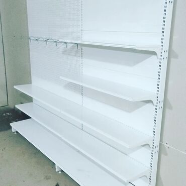 Стеллажи: Дукондорго, аптекаларга, ж.б. соода туюндорго керектуу Темир — 16