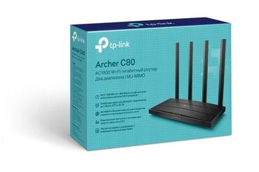 Видеонаблюдение: Wi-Fi Роутер Archer C80 Хит AC1900 MU-MIMO Wi-Fi роутер 802.11ac Wave