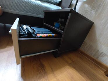 Спальные гарнитуры: Спальный гарнитур, Б/у, Двуспальная кровать, С матрасом, Тумба, Дерево, Самовывоз, цвет - Бежевый — 6