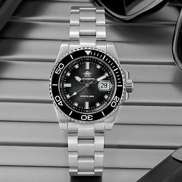 Ručni satovi: ADDIESDIVE AD2089 - 41mm - Crna Potpuno nov muški sat ADDIESDIVE — 3