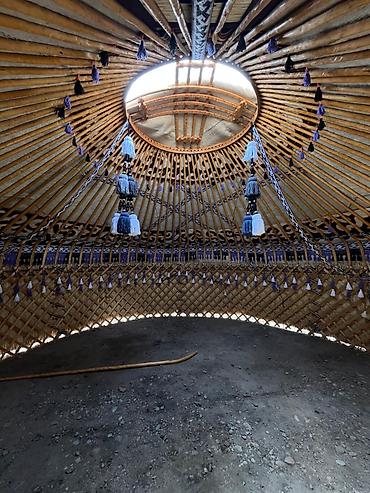 Изготовление юрт: Традиционная юрта с прочным деревянным каркасом и войлочным покрытием — 11