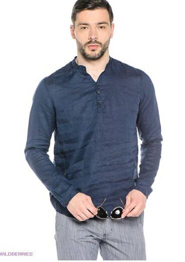 блузка-рубашка в Кыргызстан: Рубашки с лионывым материалам оригинал ZARA MEN ИЗГОТОВЛЕН В