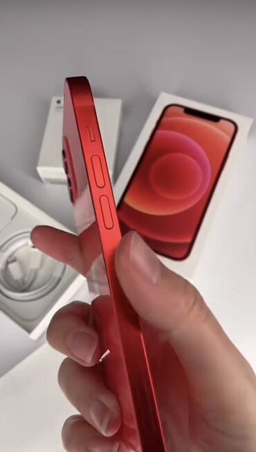 Apple iPhone: IPhone 12, 128 GB, Qırmızı, Face ID, Simsiz şarj, Zəmanət — 9