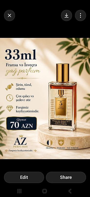 my way ətir: Avropa ətirləri qalıcılıq keyfiyyət yüksək səviyyədə alanlar — 5