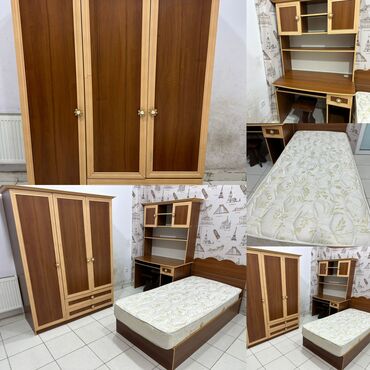 Mətbəx mebeli: Oğlan və qız üçün, İşlənmiş, Təknəfərlik çarpayı, Yazı masası, Dolab