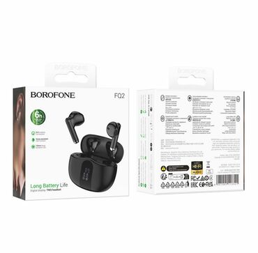 наушники без: Наушники BOROFONE FQ2 Air wireless BT headset (black) Характеристики