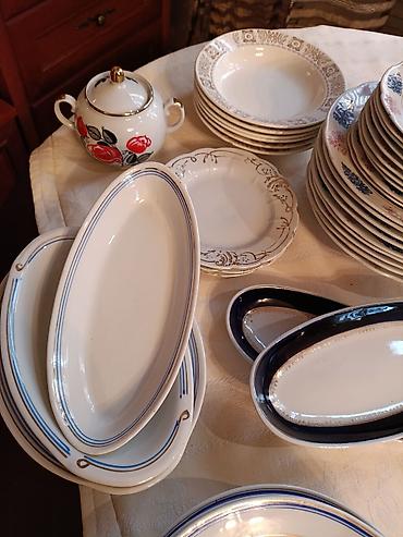 Наборы посуды: Фарфоровый чайный сервиз с ручной росписью. Московский фарфоровый — 11