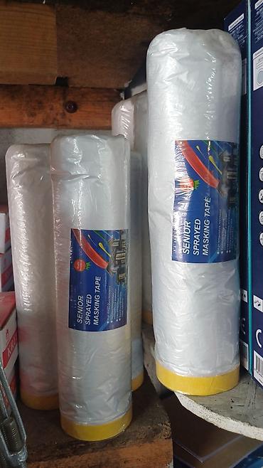 Маскировочная плёнка с клейкой лентой SENIOR Sprayed Masking Tape