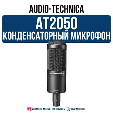 студия звукозапись: Конденсаторный микрофон Audio-Technica AT2050 Audio-Technica AT2050 —