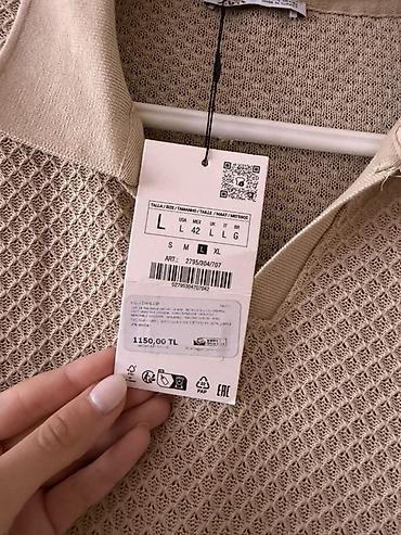 Kişi geyimləri: Polo köynək, Zara, L, rəng - Bej — 2