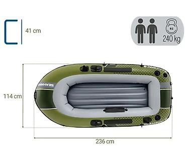Лодки и комплектующие: Надувная лодка Intex Seahawk-2 Set Купить в Бишкеке Надувная лодка — 7