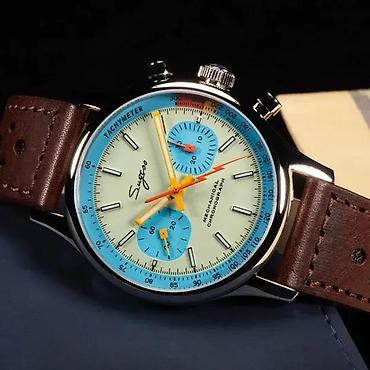 Ručni satovi: Sugess Chrono Heritage S387 - Pilot - 40mm (SeaGull ST1901) — 3
