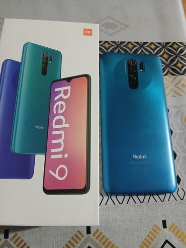 Xiaomi: Xiaomi Redmi 9, 64 GB, rəng - Göy, 
 Sensor, Barmaq izi, İki sim kartlı