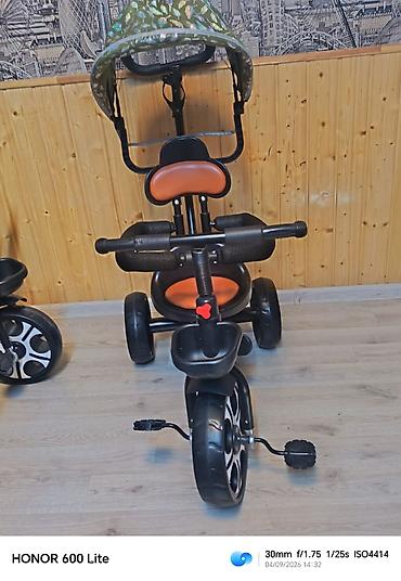 grand bicycle: Uşaq üçtəkərli velosipedi – Kiddiilo brendi - Rəng: qara gövdə — 3