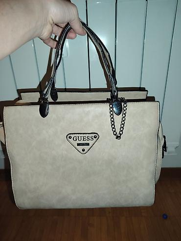 guess minđuše: GUESS ženska torba – bež Kopija! - Materijal: veštačka koža sa finom — 1