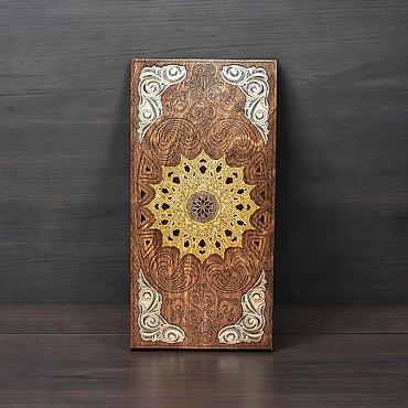 Нарды: Деревянные нарды "ARGO". - Материал: натуральное дерево (внутри — 10