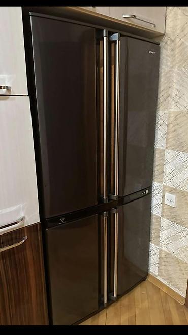 SHARP dörd qapılı soyuducu - Premium dizayn: tünd şüşə ön panel