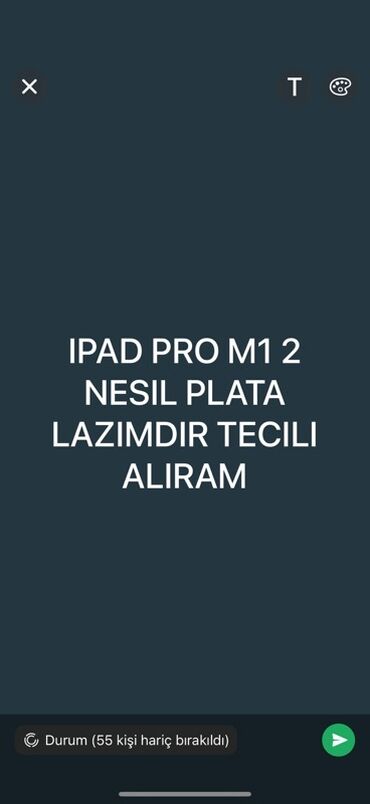 ipad mini 5 islenmis: Xidmət: iPad Pro M1 (2-ci nəsil) üçün plata axtarışı - Model: Apple