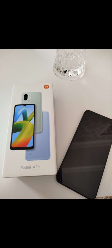 xiaomi 6 qiymeti: Xiaomi Redmi A1 Plus, 32 GB, rəng - Qara, 
 Barmaq izi, İki sim kartlı