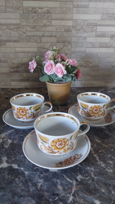 Наборы посуды: Винтаж ссср Графины 1 шт и 5 рюмок в идеальном состоянии с позолотой — 19