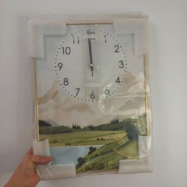 Часы для дома: Настенные часы-картины - Формат: прямоугольные панели с часовым — 8