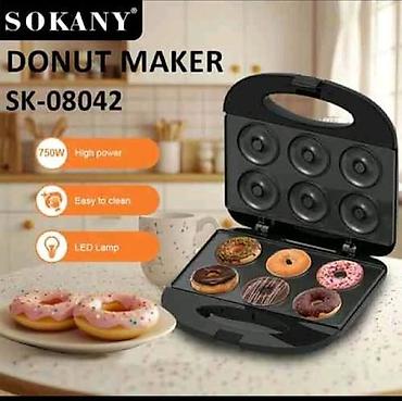 printer za jestive slike: SOKANY SK-08042 aparat za krofne. Snaga: 750 W Kapacitet: Peče šest — 1
