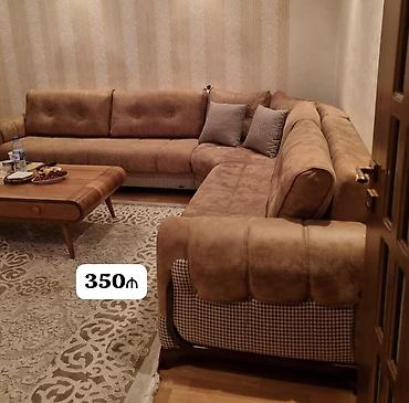 divanar: 350₼ Künc divan – TƏCİLİ SATILIR - Açılır baza var (yataq funksiyalı — 1